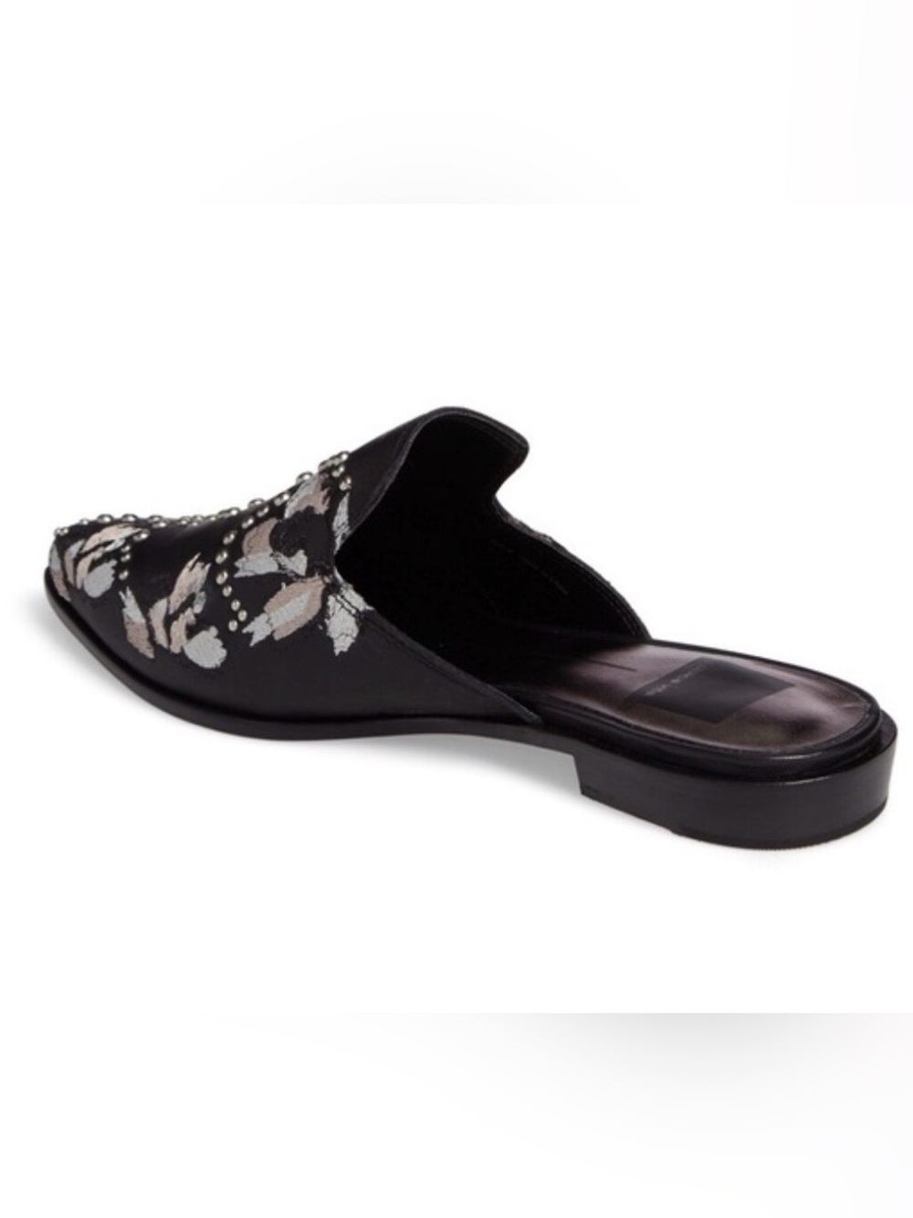 Dolce Vita Embroidered Black Mules - Picture 4 of 7